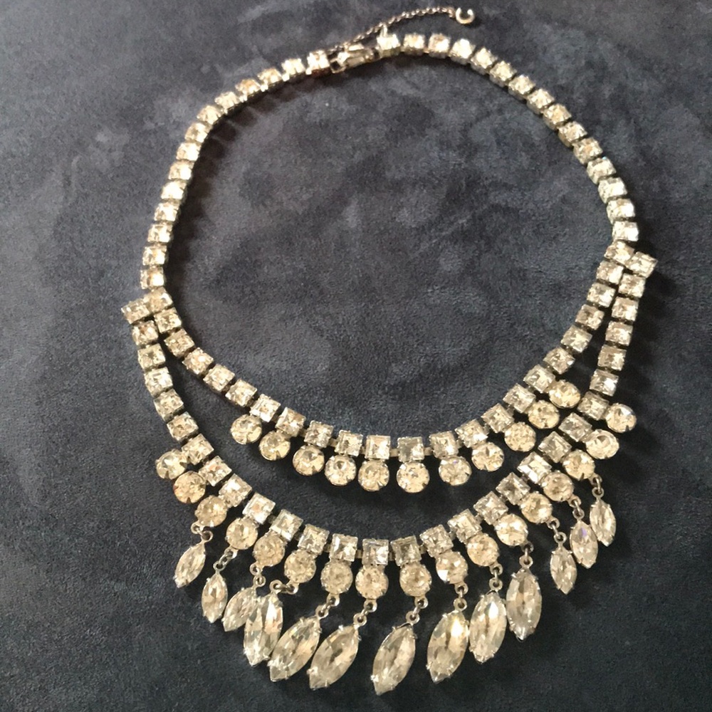 Antique Rhinestone Necklace